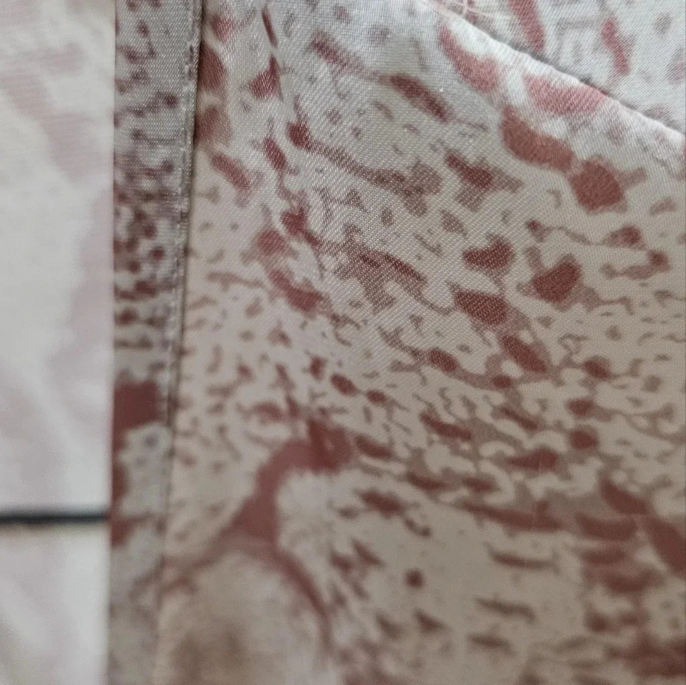 RUDSAK Selena Blouse Animal Print Snake Phyton Terracotta Pearl Wrap Leather L M - Picture 8 of 13